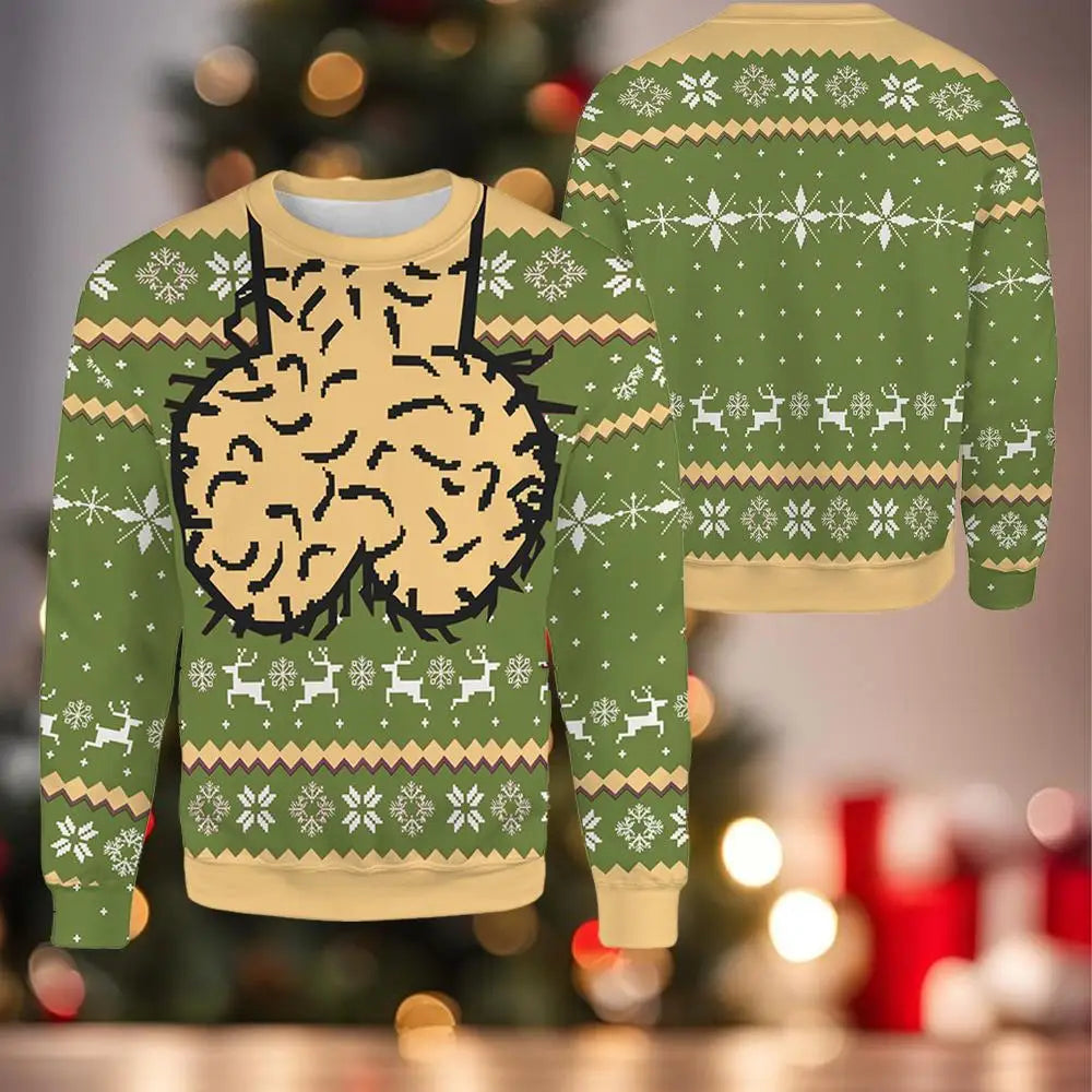 Merry Nutmas jumper in green