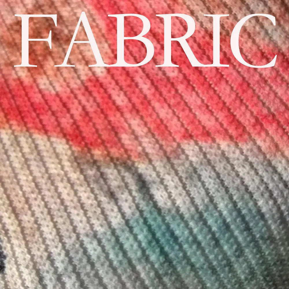 Close-up of the soft knit-look fabric