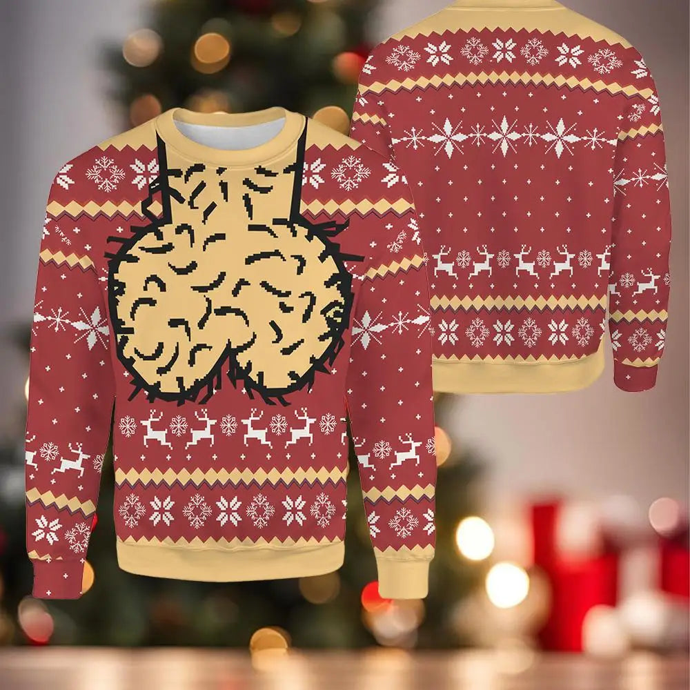 Merry Nutmas jumper in red